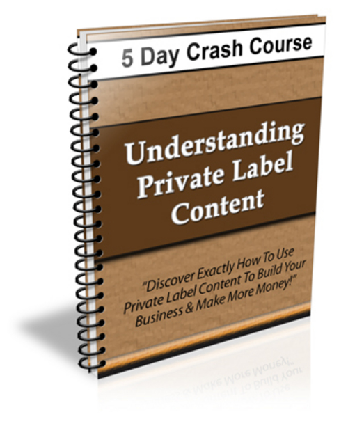 Product picture Understanding Private Label Content - 5 Day Crash Course 